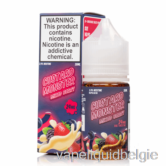 Vape België Gemengde Bessen - Custardmonsterzout - 30ml 24mg